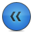Blue, rewind, button Icon