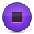 button, stop, violet Icon