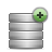 Database, Add, plus Gray icon