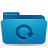 Blue, backup, Folder LightSeaGreen icon