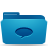 Folder, Blue, conversations LightSeaGreen icon