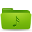 Folder, green, music Icon