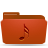 music, red, Folder Firebrick icon