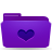 Favorites, violet, Folder Icon