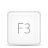 Key, F3 Icon
