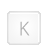 Key, Letter, K WhiteSmoke icon