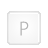 P, Key Icon