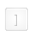 Close, square, Key, Bracket WhiteSmoke icon