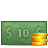 Coins, Dollar, Money DarkOliveGreen icon