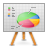 chart, Presentation, graph, statistic Gainsboro icon