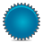 Blue, splash DarkCyan icon