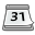 Calendar, office DimGray icon