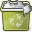 Full, Trash, recycle bin DarkKhaki icon