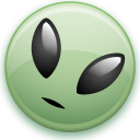 smiley, Alien DarkSeaGreen icon