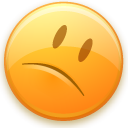 Bad, sad, Frown, smiley Khaki icon