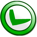 ok, button Green icon