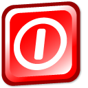 Exit Red icon