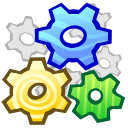 Gear, system, wheel MediumBlue icon