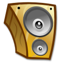 music, Loud, speaker SaddleBrown icon
