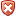 cross, shield Firebrick icon