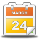 date, Calendar, event, march WhiteSmoke icon