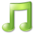 music, sound, itunes OliveDrab icon