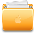 Apple, Folder, paper, File, Full Khaki icon