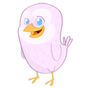 bird, Animal, twitter LavenderBlush icon