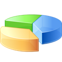 Analysis, chart, pie, graph, statistics Black icon