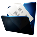 Folder, documents Black icon