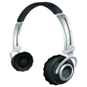 Headphones Black icon