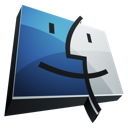 Finder, mac os x, Apple Black icon