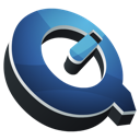 quicktime, Movie player, video Black icon