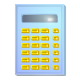 calculator LightBlue icon