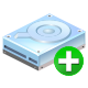Add, Disk, space PaleTurquoise icon