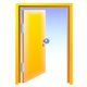 Door, logout, Folder, Exit Gold icon