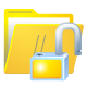 Unlock, Folder SandyBrown icon