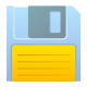save, Disk Gold icon