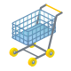 buy, shopping, ecommerce, Cart CadetBlue icon