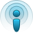 Wifi, transfer, podcast, network Teal icon