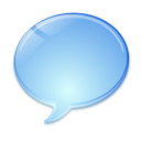 globe, Chat SkyBlue icon