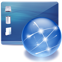 network, internet, Desktop SteelBlue icon
