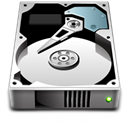 Disk, Harddrive Black icon