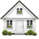 house, Door, Home, parcel, Bushes Black icon