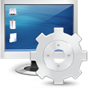 settings, monitor, screen, Options Gainsboro icon