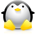 tux, ux, Penguin Black icon