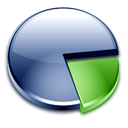 statistics, chart, pie, graph, Analytics Black icon