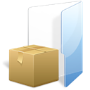 Folder, Zip, Tar, Box Black icon