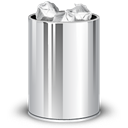 trashcan, Full Black icon