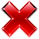 cross, cancel, button, ko DarkRed icon